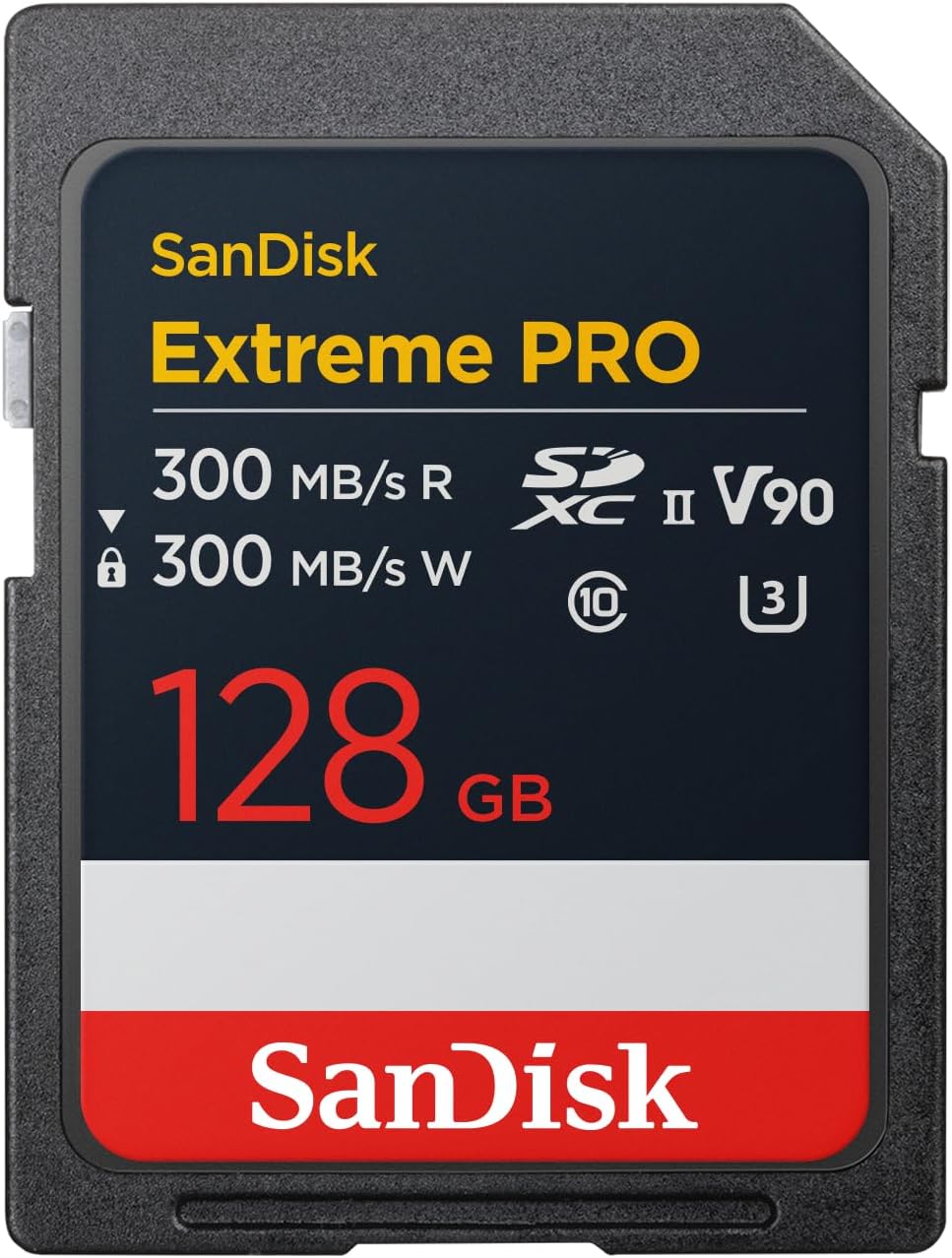 SANDISK 128GB Extreme PRO SD UHS-I Card - Up to 250MB/s Read Speed and 120MB/s Write Speed, 4K UHD, Full HD, U3, and V30 - SDSDXXJ-128G-GSCIN