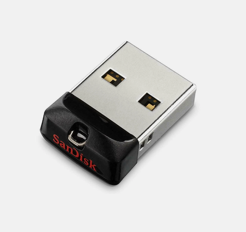 SanDisk Cruzer Fit Flash Drive 16GB USB 2.0 Memory Stick Mini USB Flash Drive