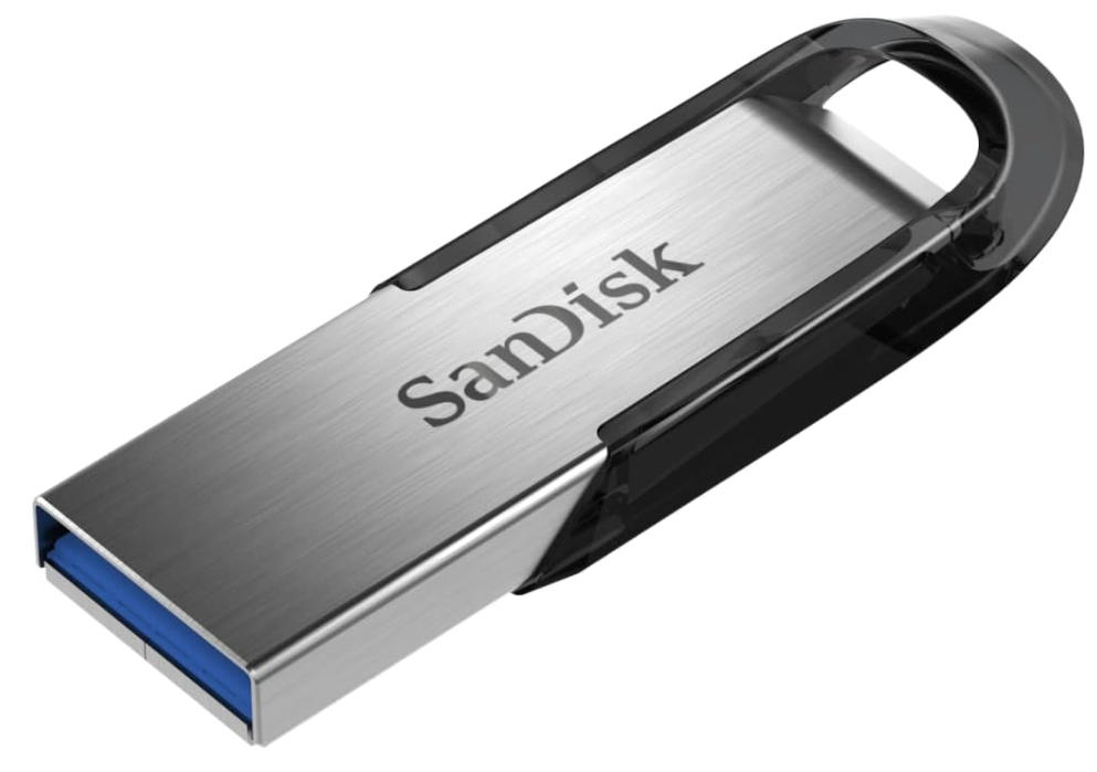 SANDISK 128GB Ultra Flair USB 3.0 Flash Drive, SDCZ73-128G-G46, Black