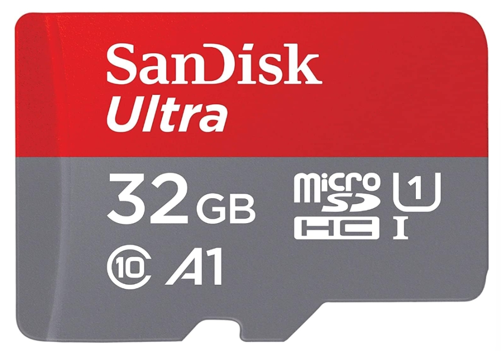 SANDISK 32GB (Pack of 2) Ultra microSDHC UHS-I Memory Card (2x32GB) with Adapter - SDSQUA4-032G-GN6MT
