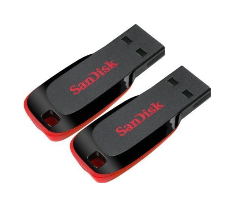 SANDISK 32GB Cruzer Blade USB 2.0 Flash Drive- SDCZ50-016G-B35, Black